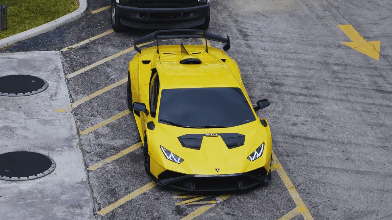LAMBORGHINI EVO STO YELLOW - Front View