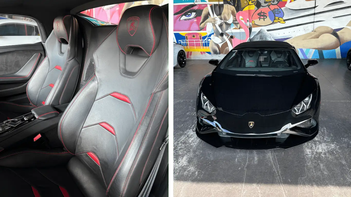 LAMBORGHINI HURACAN EVO BLACK - Front View