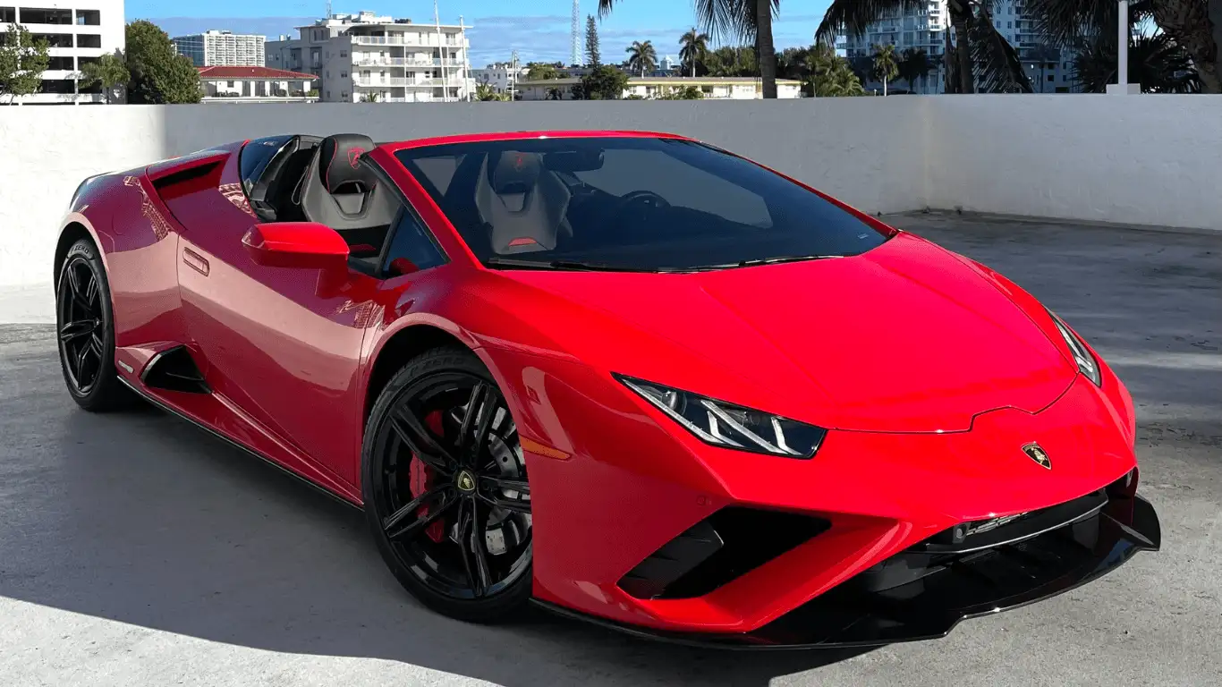 LAMBORGHINI HURACAN RED - Front View